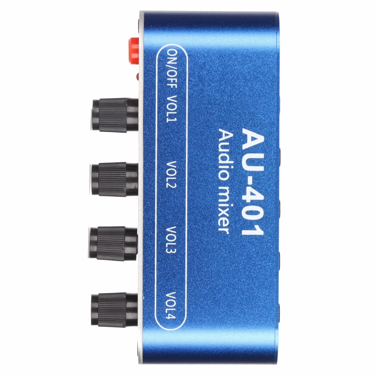 4-kanałowy Mikser Audio, Mini Przenośny Mikser Stereo 3,5 Mm Wzmacniacz Wyboru Dźwięku Niski Poziom Hałasu, Kompatybilny z Komputerem, Telefonem Komórkowym, Laptopem, do Małych Klubów lub Barów